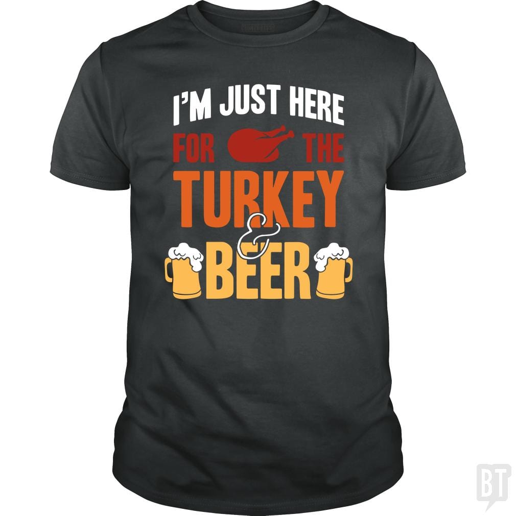 Turkey And Beer - BustedTees.com