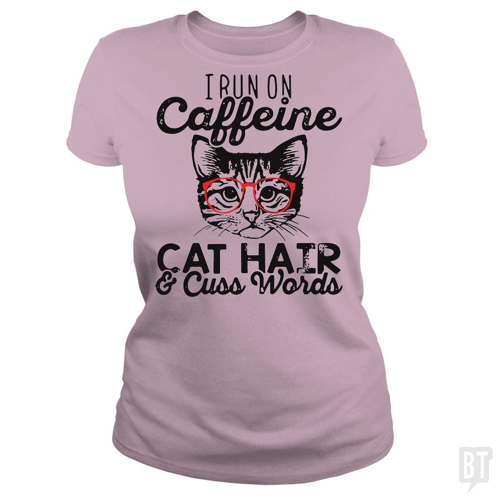 i run on cafeeine t shirt - BustedTees.com