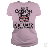 Load image into Gallery viewer, i run on cafeeine t shirt - BustedTees.com
