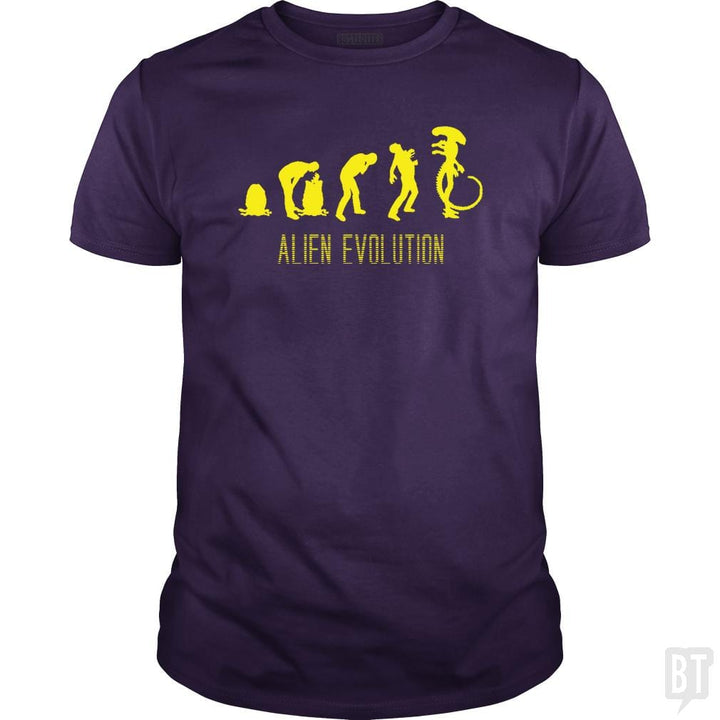 Alien Evolution - BustedTees.com