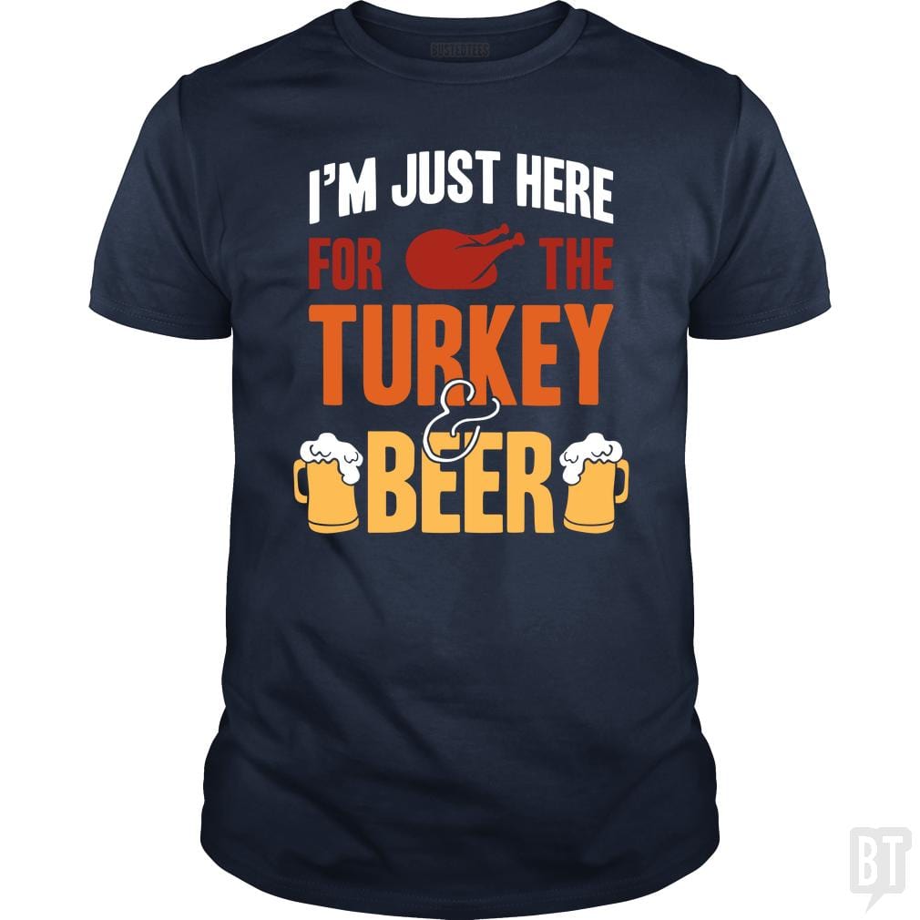 Turkey And Beer - BustedTees.com