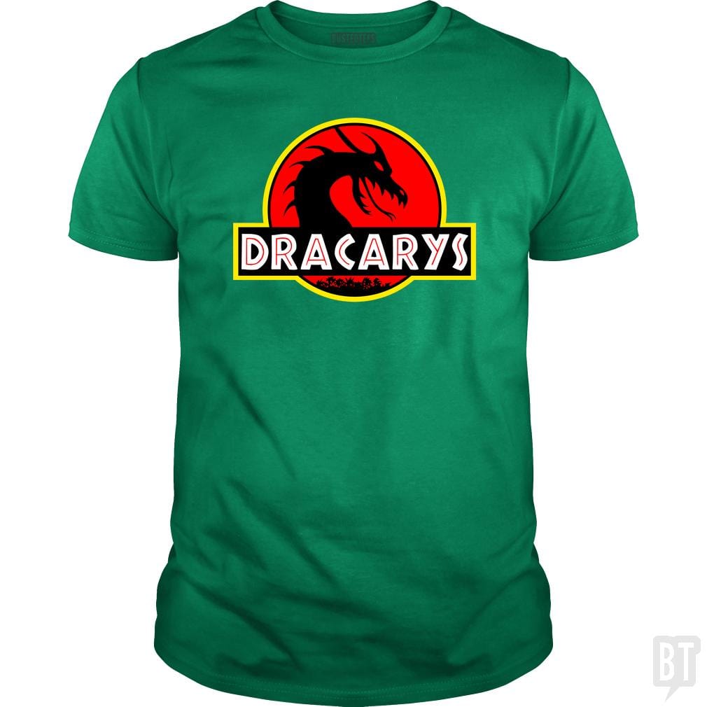 Dracarys Jurassic Dragon Thrones Parody T-Shirt - BustedTees.com