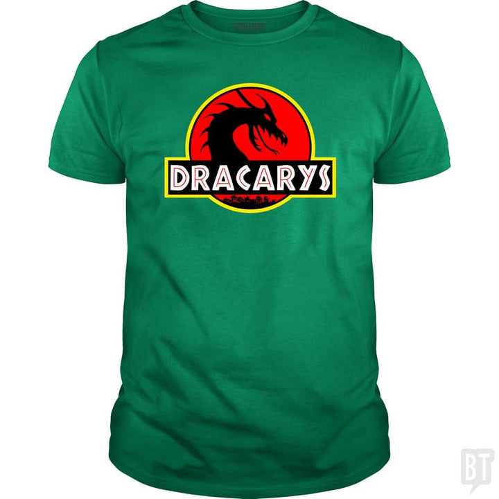 Dracarys Jurassic Dragon Thrones Parody T-Shirt - BustedTees.com