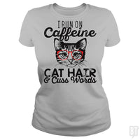 Load image into Gallery viewer, i run on cafeeine t shirt - BustedTees.com
