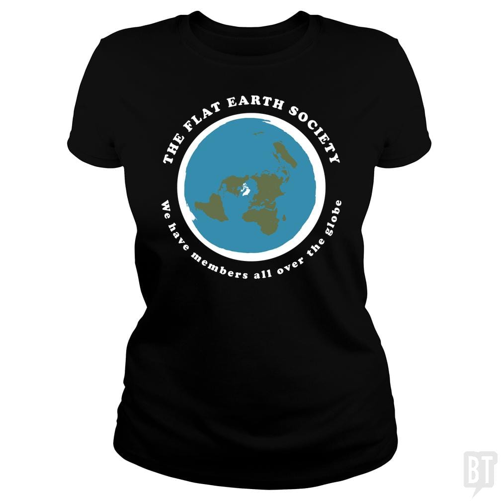 Flat Earth Society - BustedTees.com