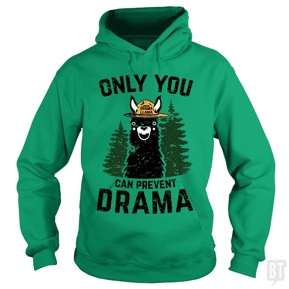 Only You Can Prevent Drama Llama Smokey Parody Bea - BustedTees.com