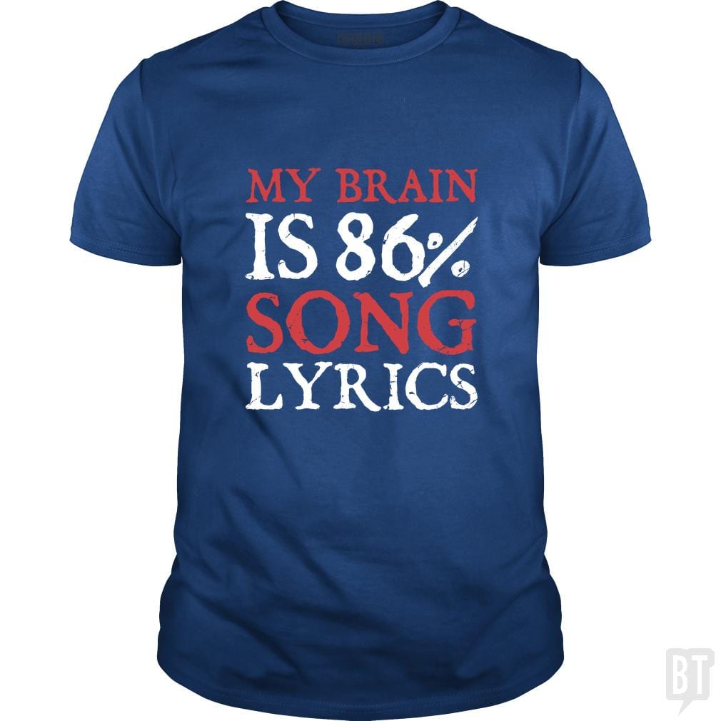 Lyrics Brain - BustedTees.com