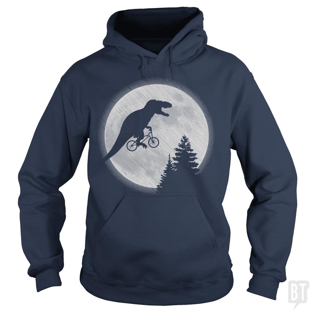 Dino Goes To The Moon - BustedTees.com