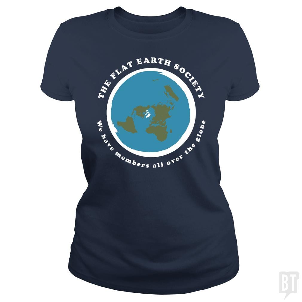 Flat Earth Society - BustedTees.com