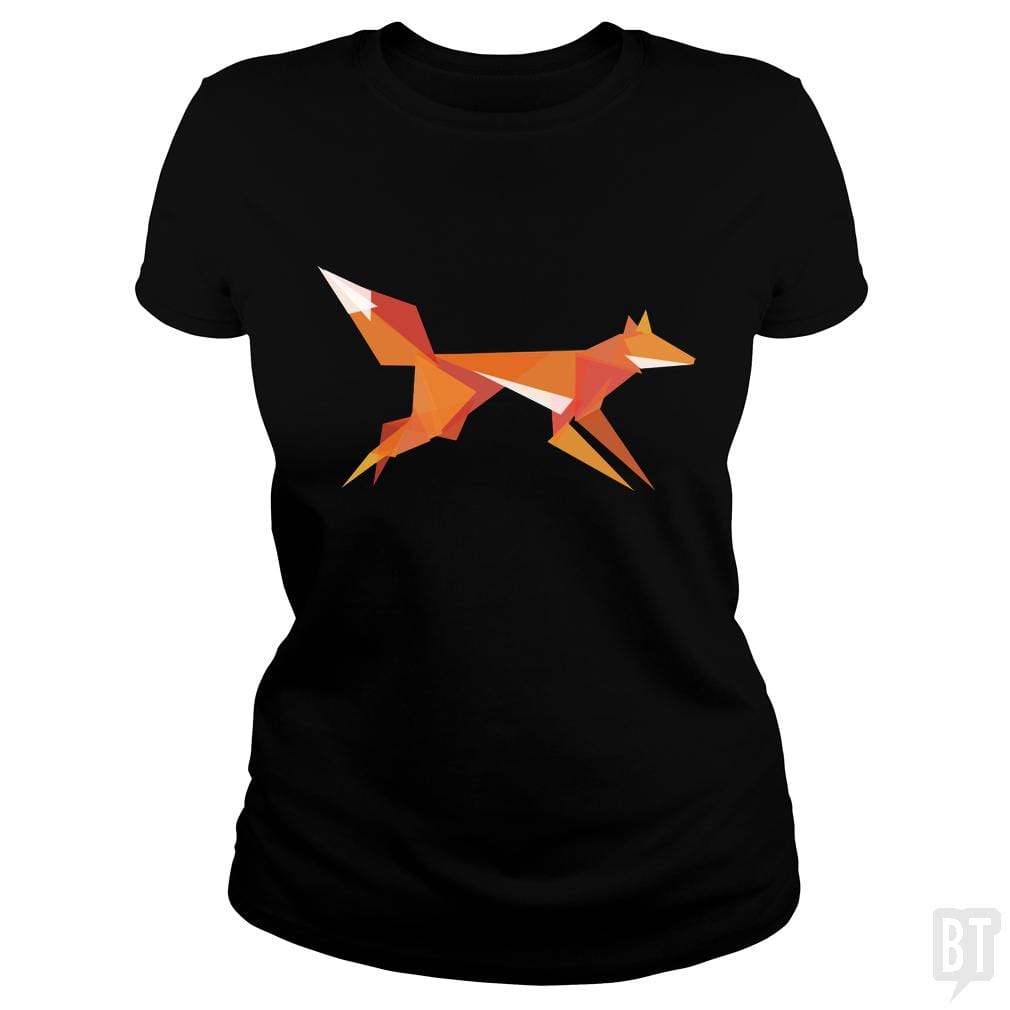 Fractal Geometric Fox - BustedTees.com
