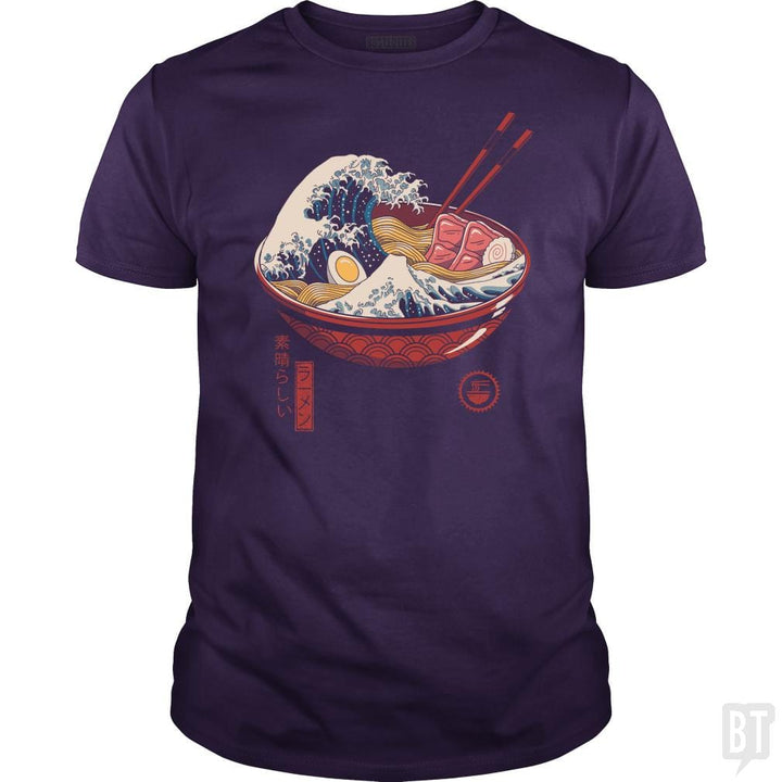 Great Ramen Wave - BustedTees.com