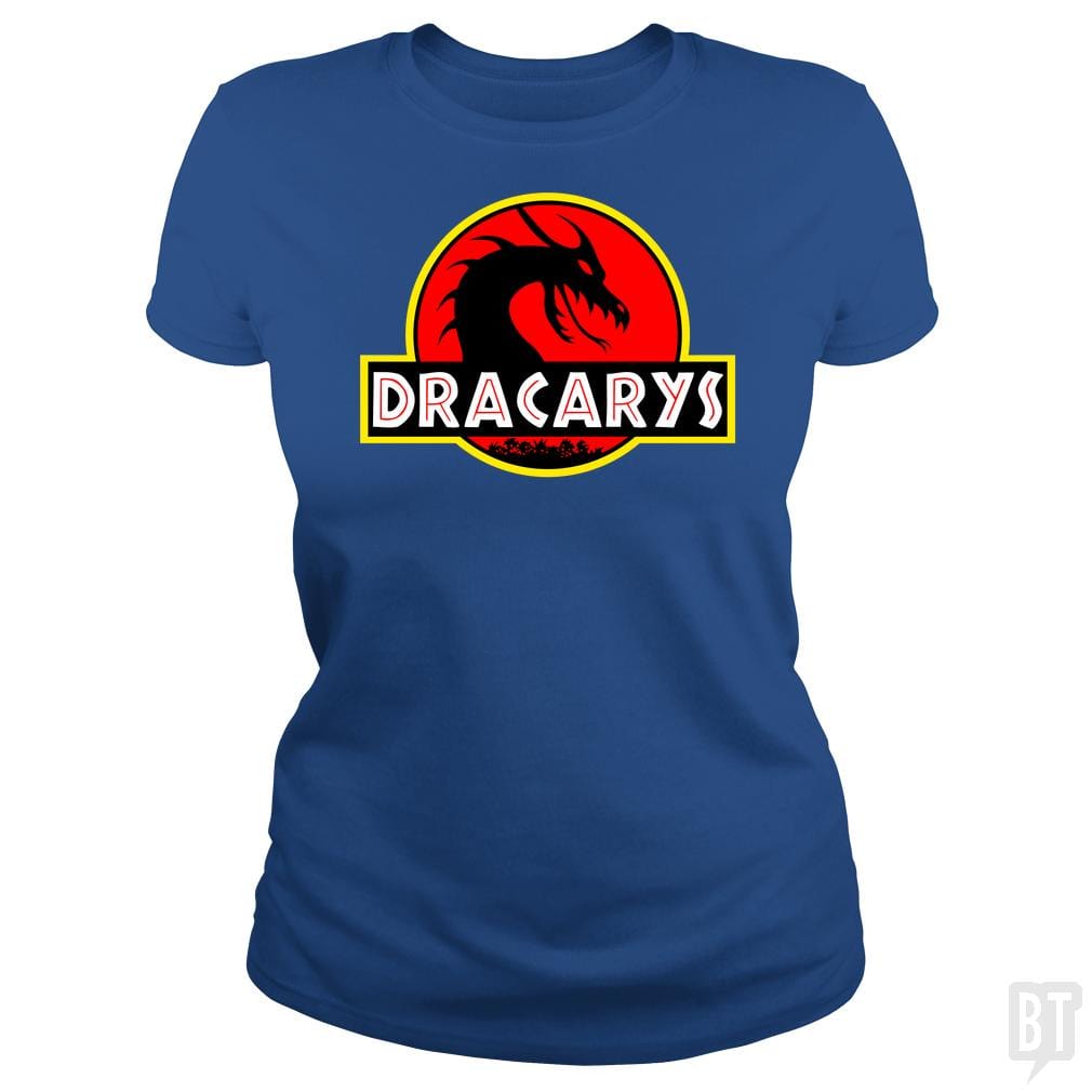 Dracarys Jurassic Dragon Thrones Parody T-Shirt - BustedTees.com