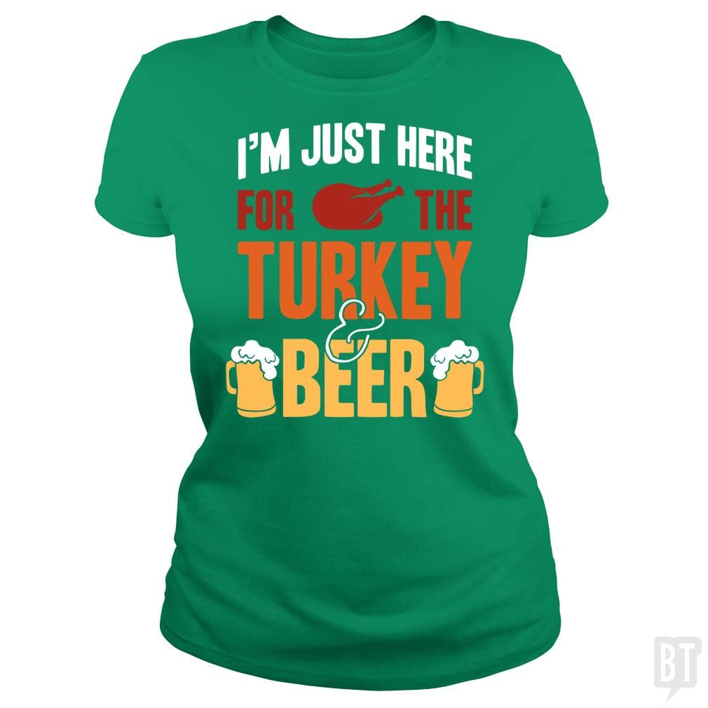 Turkey And Beer - BustedTees.com