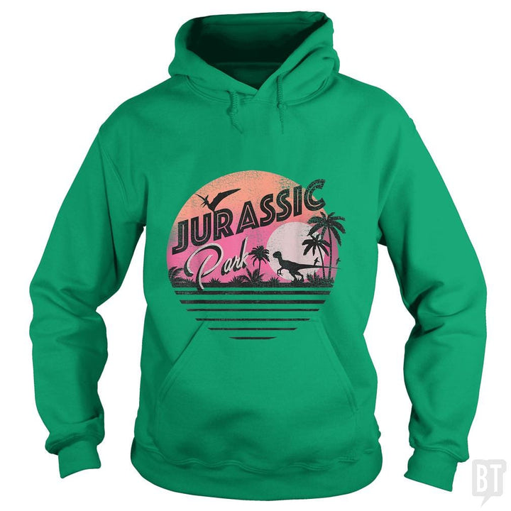 Retro 90's Dinosaur Scene - BustedTees.com