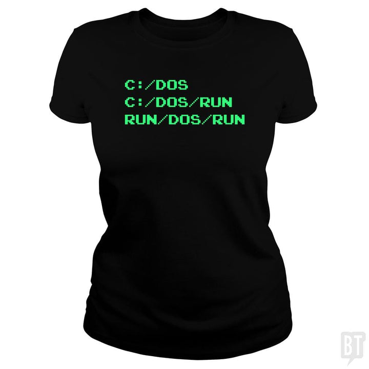 Run/DOS/Run - BustedTees.com