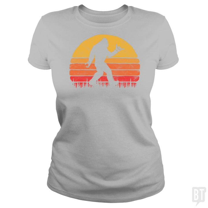 Funny Shaka Aloha Bigfoot Surfer Shirt - Believe D - BustedTees.com