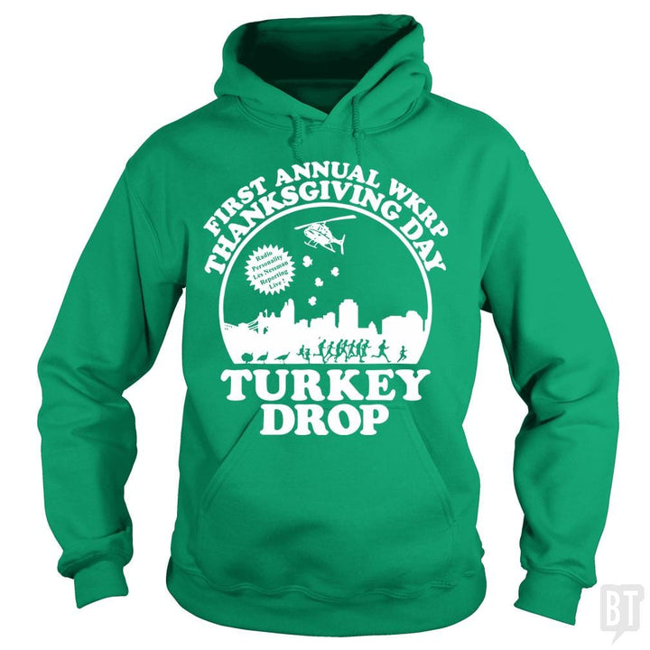 Funny Turkey Thanksgiving Day Shirt Wkrp-Turkey-Dr - BustedTees.com