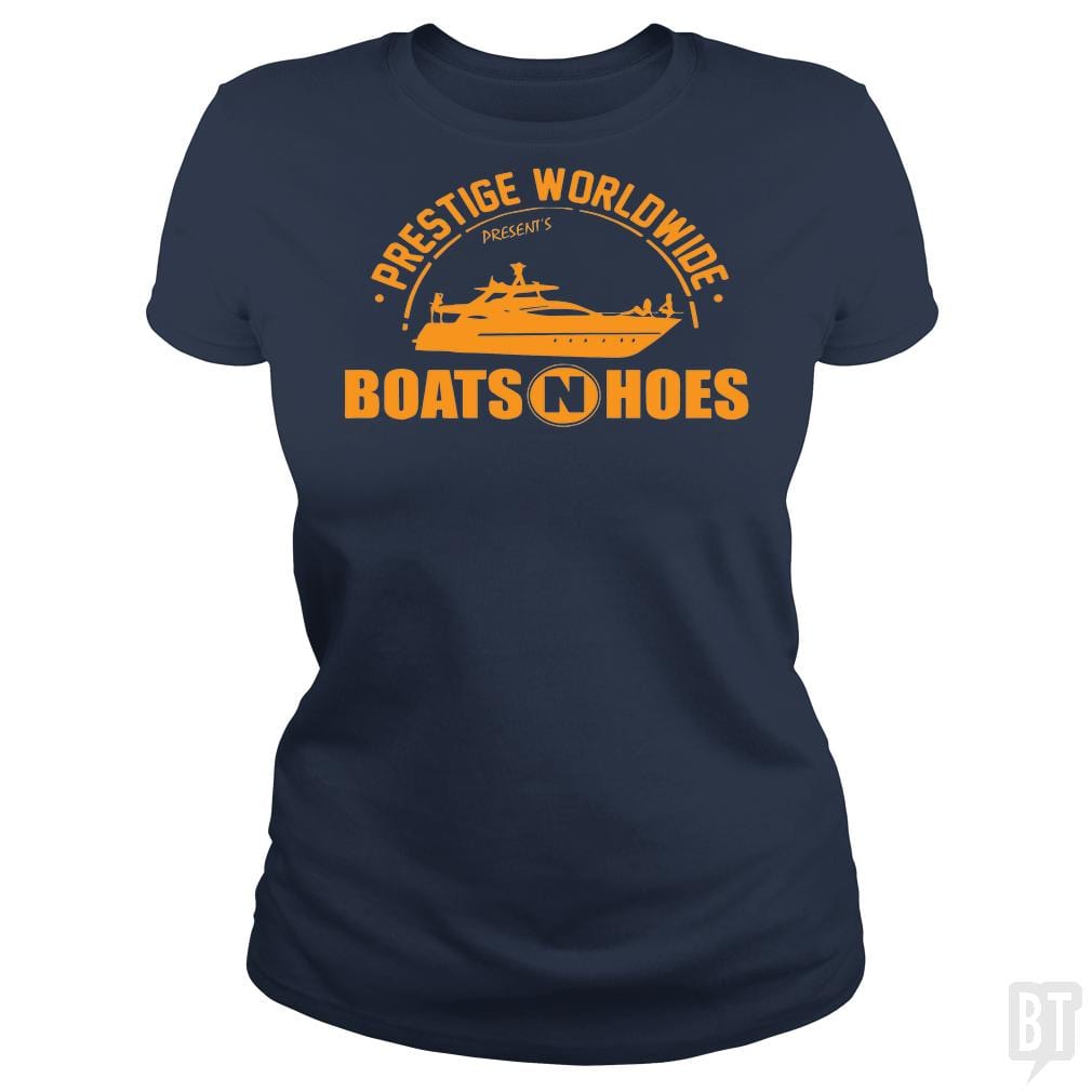 Prestige Worldwide Presents Boats and Hoes shirt - BustedTees.com