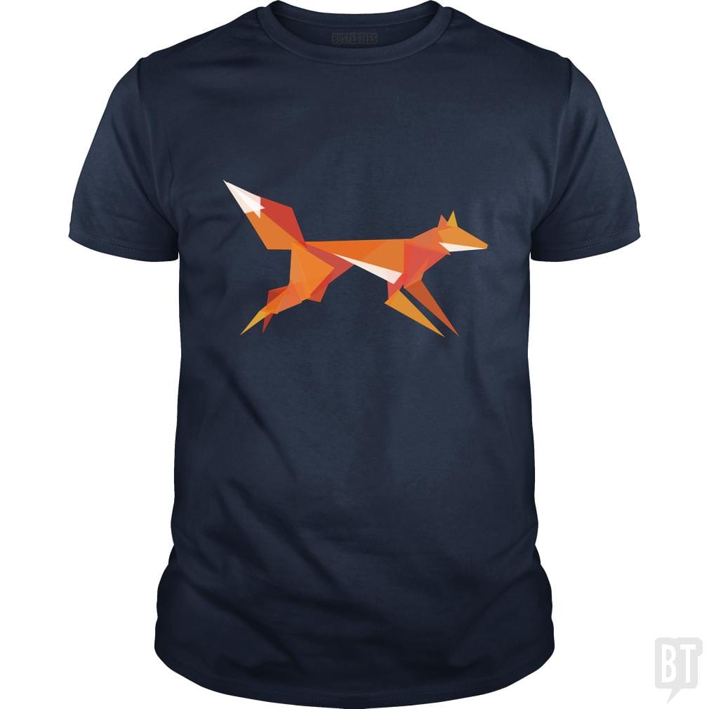 Fractal Geometric Fox - BustedTees.com