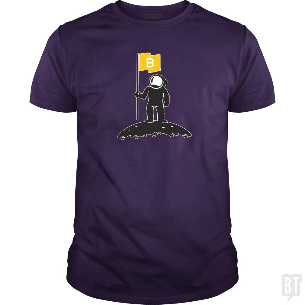 Bitcoin To The Moon Tee Bitcoin Shirt - BustedTees.com