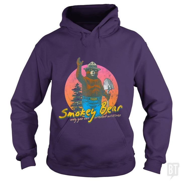 Smokey Bear Retro - BustedTees.com