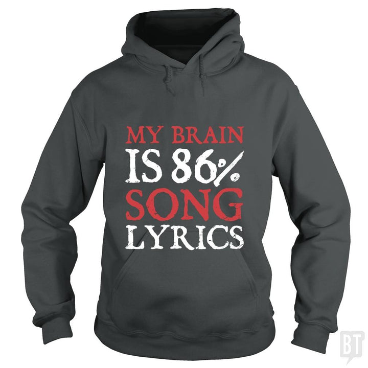Lyrics Brain - BustedTees.com