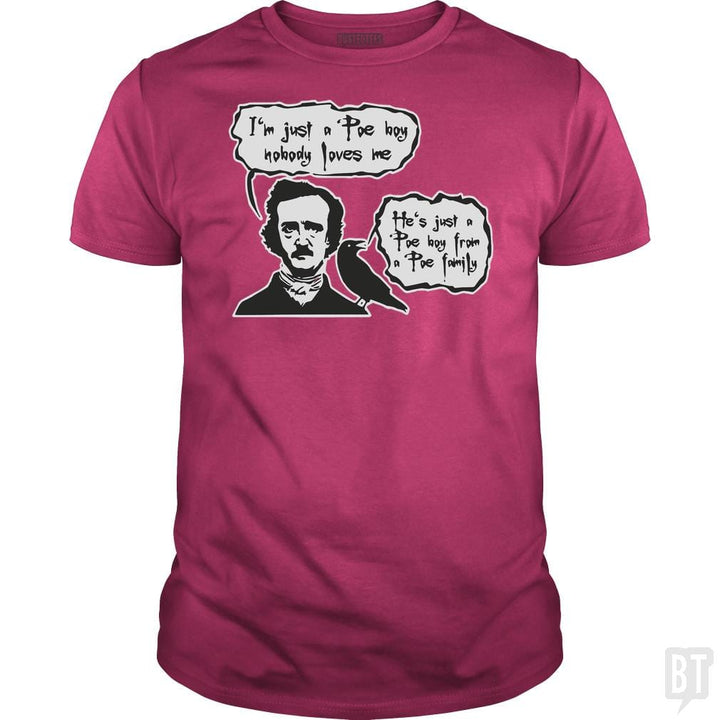 Bohemian Poe, Edgar Allan Poe, Raven - BustedTees.com