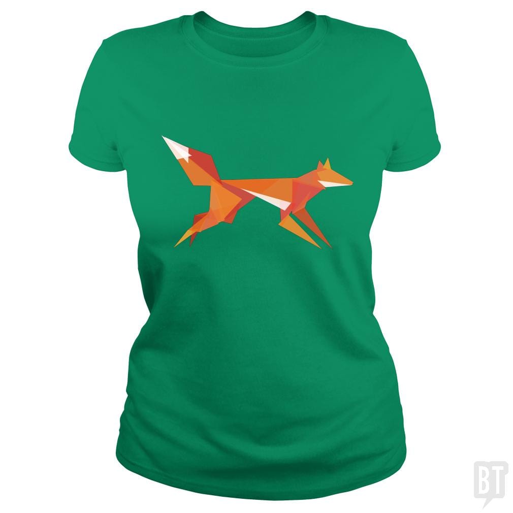 Fractal Geometric Fox - BustedTees.com