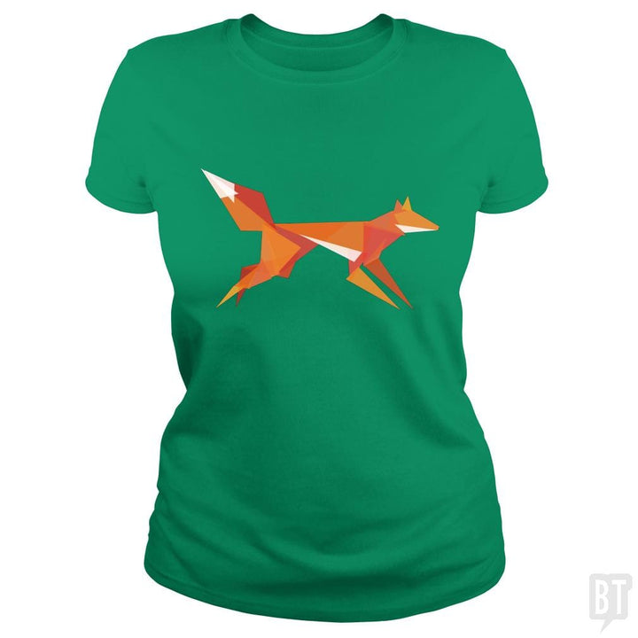 Fractal Geometric Fox - BustedTees.com
