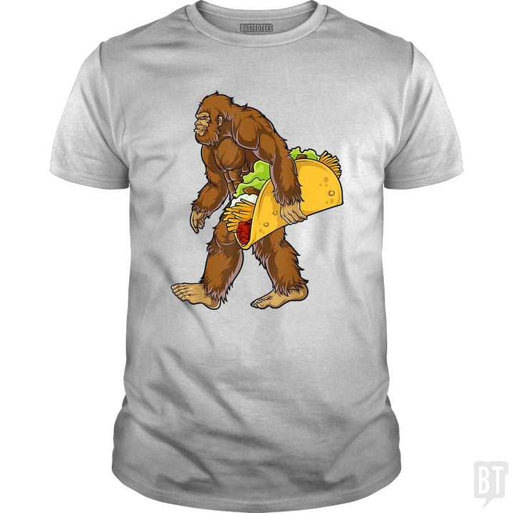 Bigfoot Carrying Taco - BustedTees.com