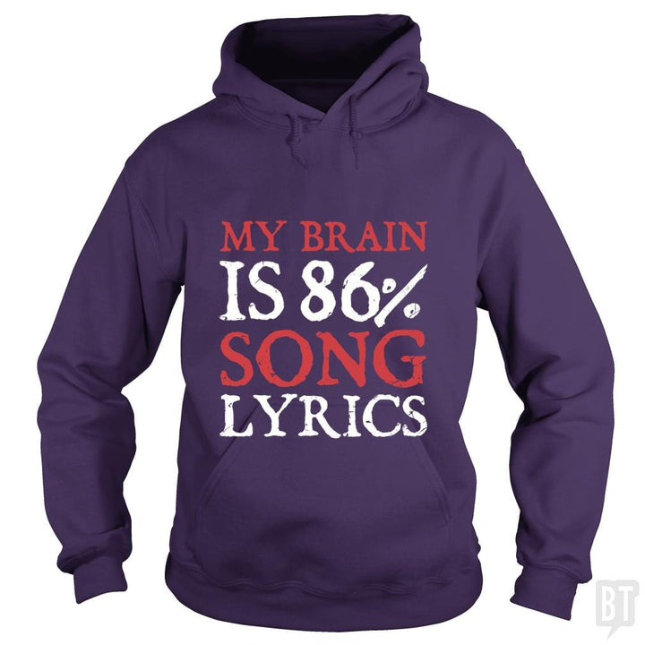 Lyrics Brain - BustedTees.com