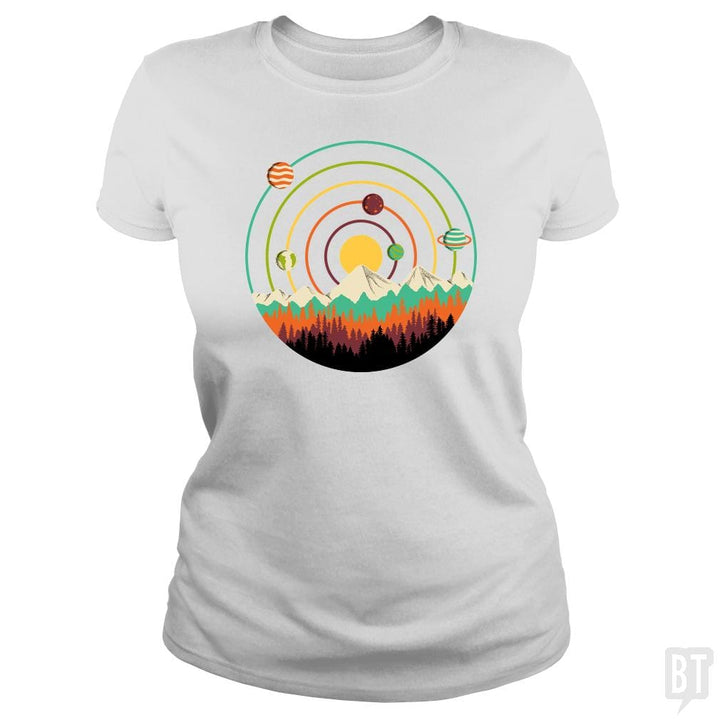 Planets Lanscape - BustedTees.com