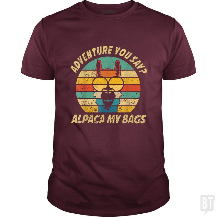 Vintage Alpaca Adventure You Say? Alpaca My Bags - BustedTees.com