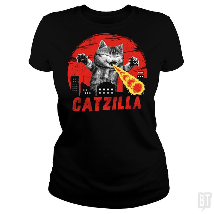 Catzilla - BustedTees.com