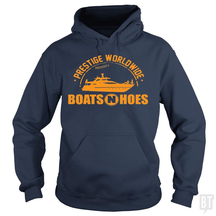 Prestige Worldwide Presents Boats and Hoes shirt - BustedTees.com