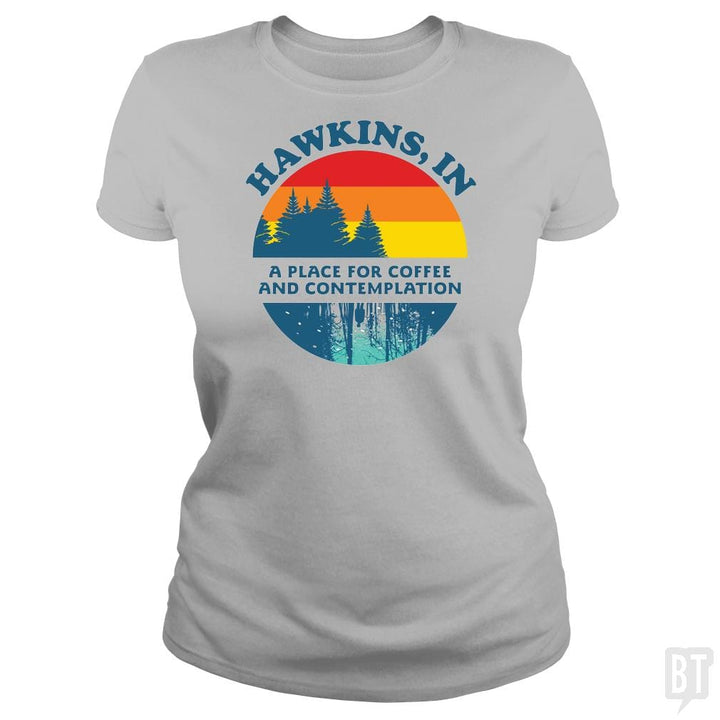 STRANGER THINGS ? Hawkins, IN - BustedTees.com