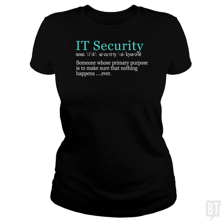 Best Funny IT Security Cybersecurity Definition Gi - BustedTees.com