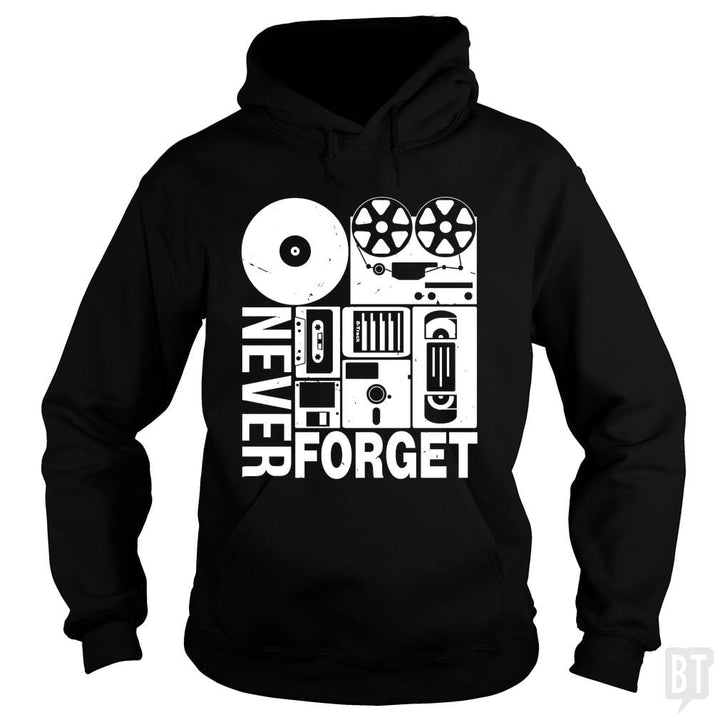 Never Forget Cassette Tape Disk Floppy - BustedTees.com