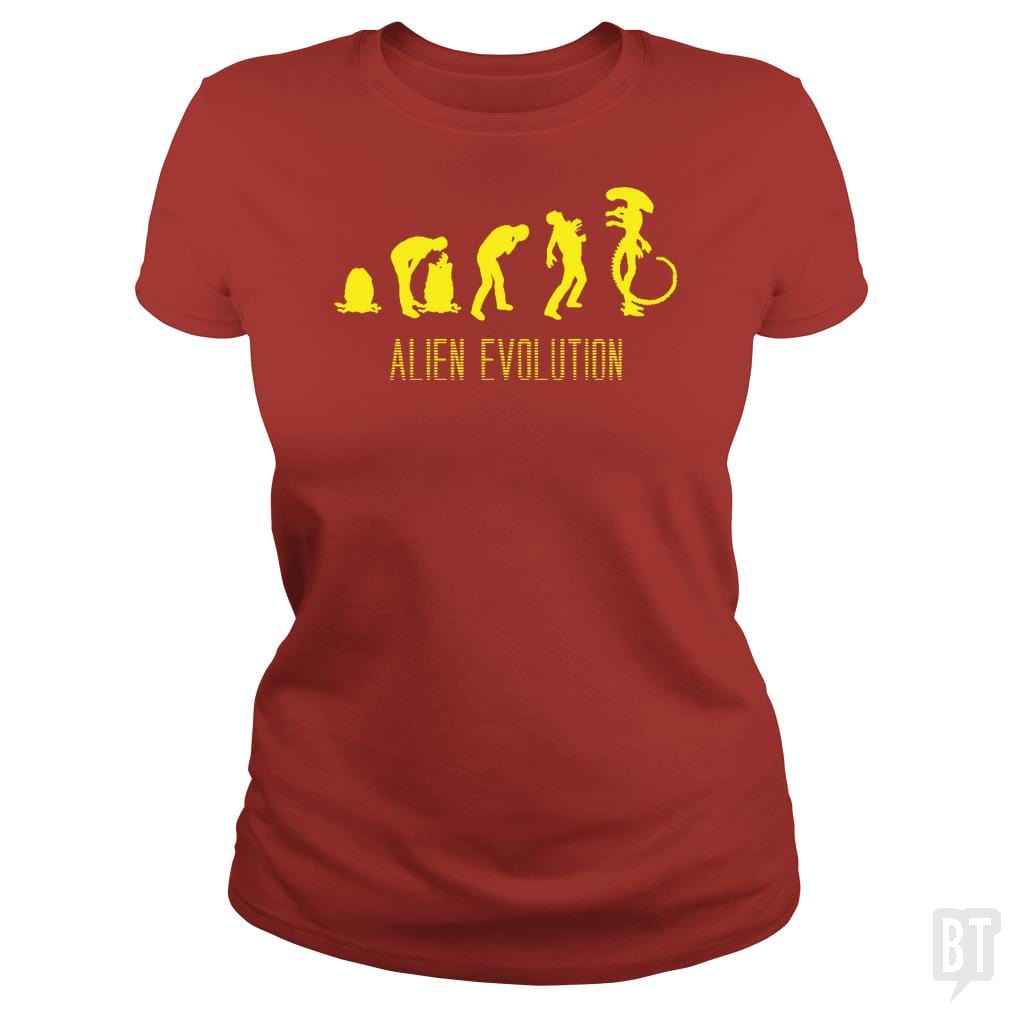 Alien Evolution - BustedTees.com
