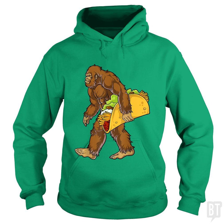 Bigfoot Carrying Taco - BustedTees.com