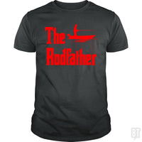 Load image into Gallery viewer, The Rodfather. Funny Fishing Tshirt for Fisherman - BustedTees.com
