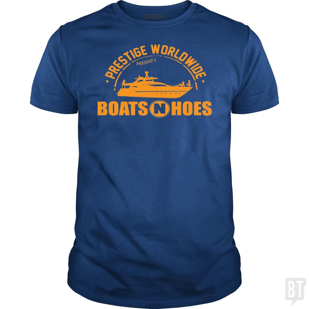 Prestige Worldwide Presents Boats and Hoes shirt - BustedTees.com