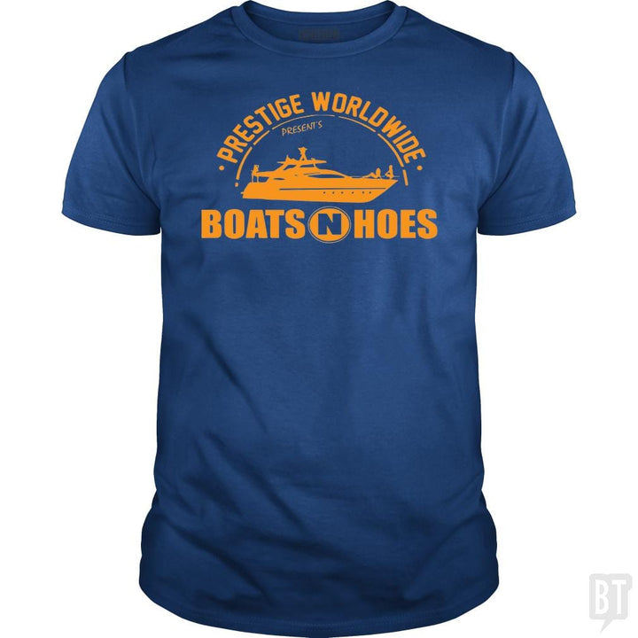 Prestige Worldwide Presents Boats and Hoes shirt - BustedTees.com