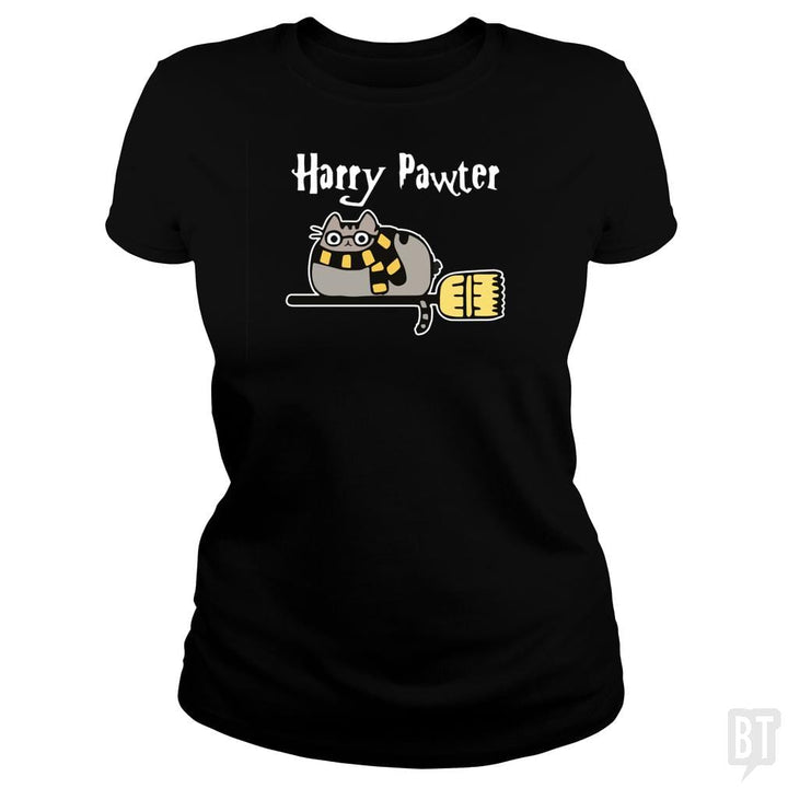 Harry Pawter Shirt Paw Cat Lover Fantasy - BustedTees.com