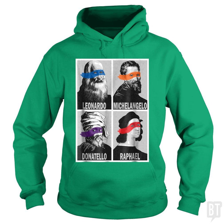 Renaissance Ninja Artists - BustedTees.com