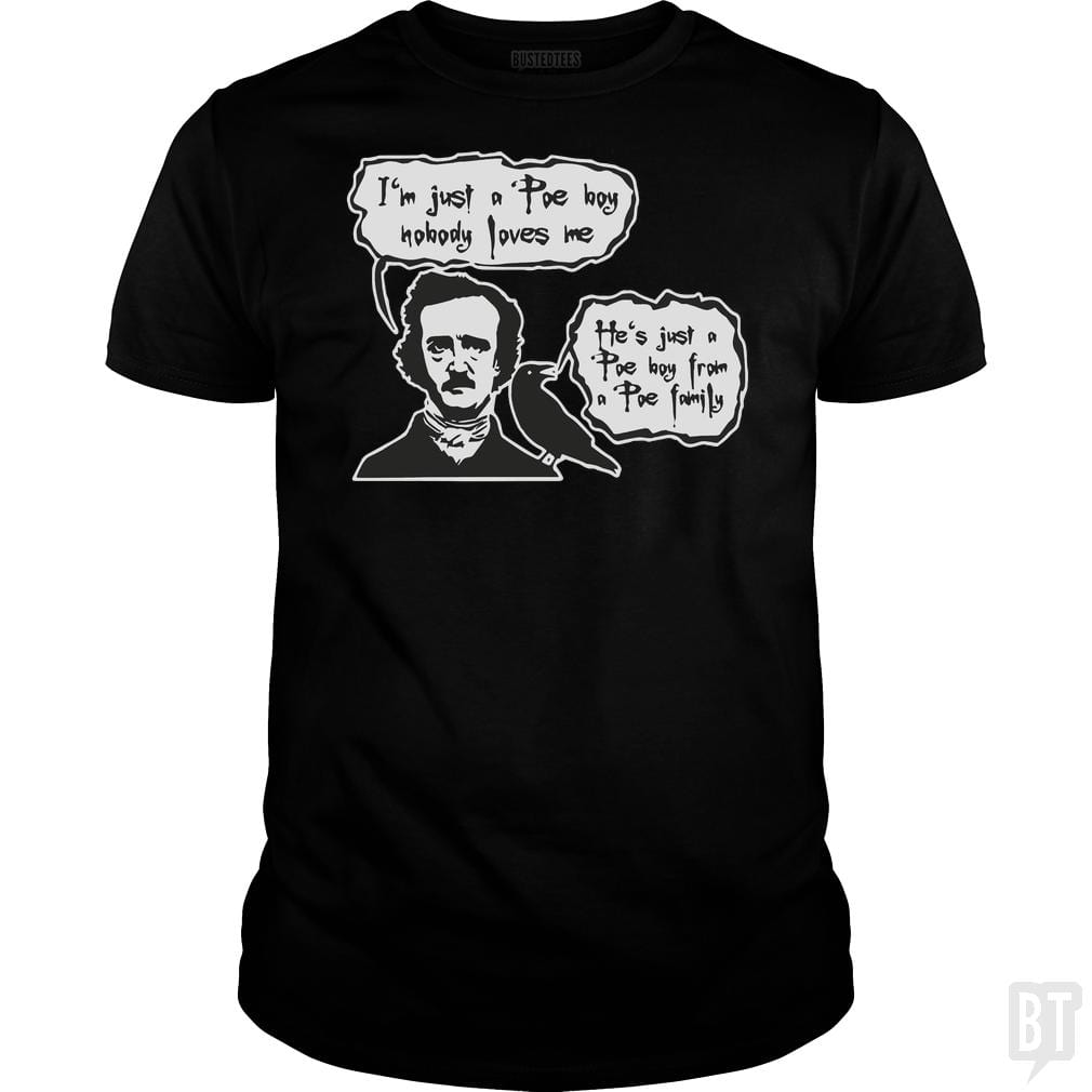 Bohemian Poe, Edgar Allan Poe, Raven - BustedTees.com