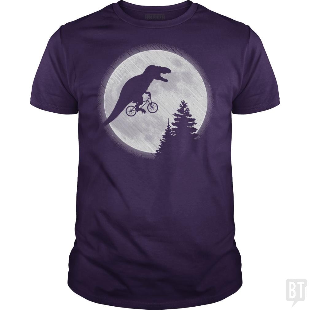 Dino Goes To The Moon - BustedTees.com