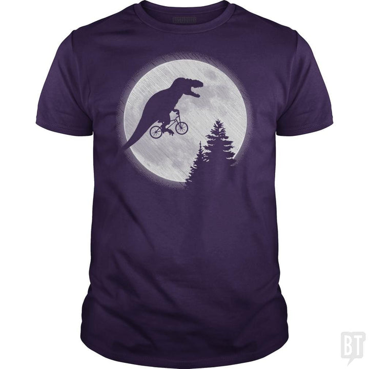 Dino Goes To The Moon - BustedTees.com