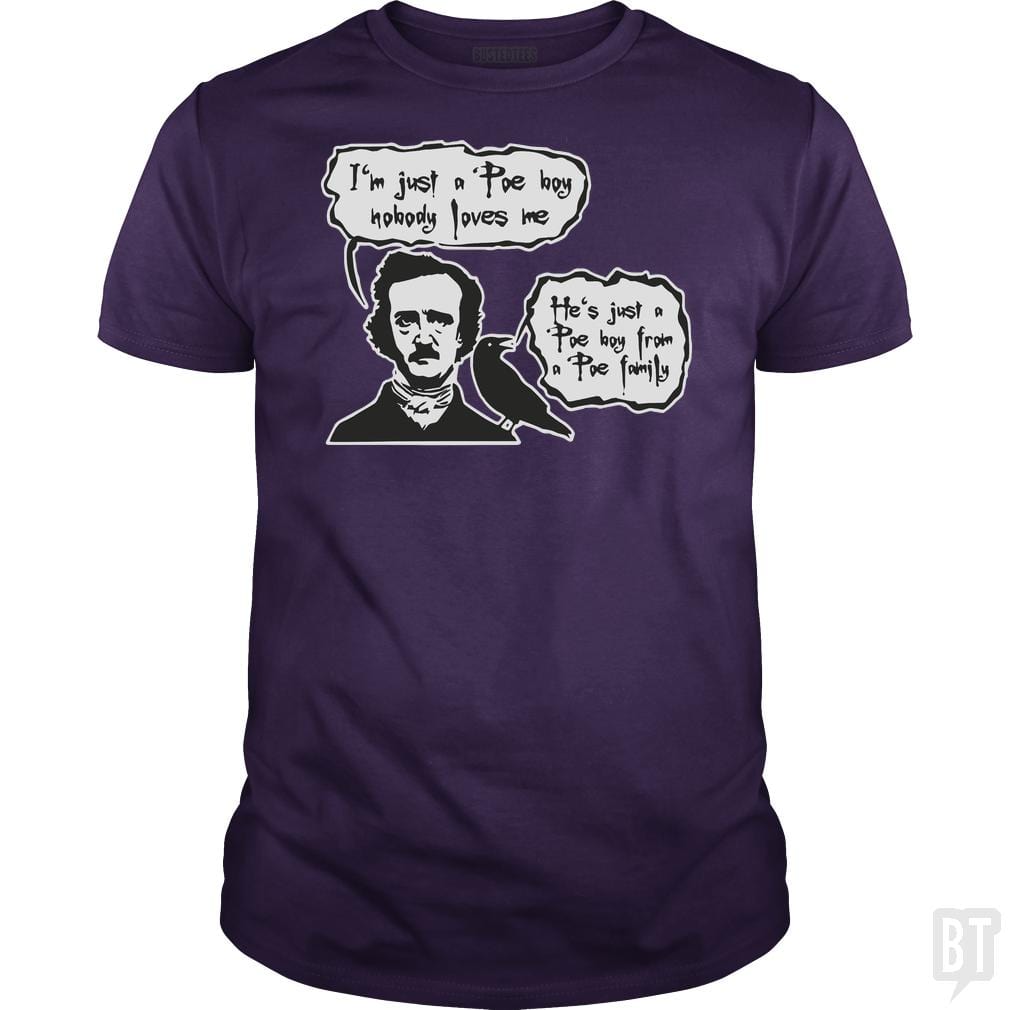 Bohemian Poe, Edgar Allan Poe, Raven - BustedTees.com