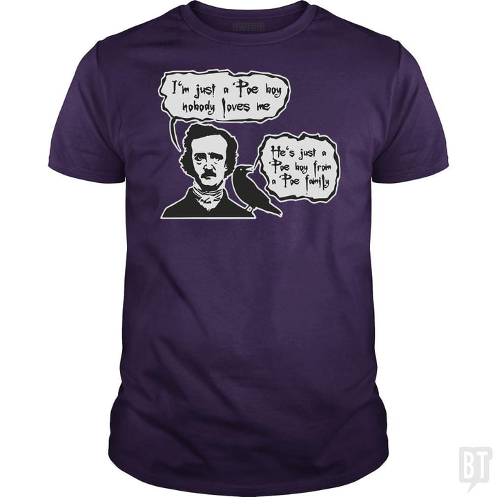 Bohemian Poe, Edgar Allan Poe, Raven - BustedTees.com